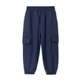 thumbnail image 1 of Kids Boys Cargo Pants,Baggy Pants Drawstring Waist with Pocket Loose Fit Boys Athletic Pants Pull On Size 4-5 Years Boys Pants, 1 of 8