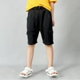 thumbnail image 1 of Kids Boys' Cargo Shorts Lightweight Casual Drawstring Elastic Waist Outdoor Shorts with Pockets Boys Toddler Clothes 4-5 Years Boys Clothes, 1 of 5