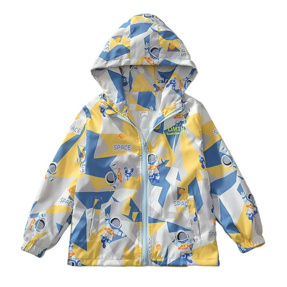 Kids Boys Clothes Windproof Jacket Zipper Hoodie Toddler Light Jacket Fall Clothes Teen Girls Clothing 4-5 Years