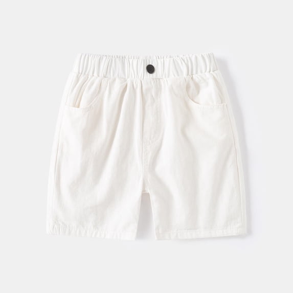 Kids Girls White Shorts Summer Boys Uniform Pants Girl Clothes Size 4T