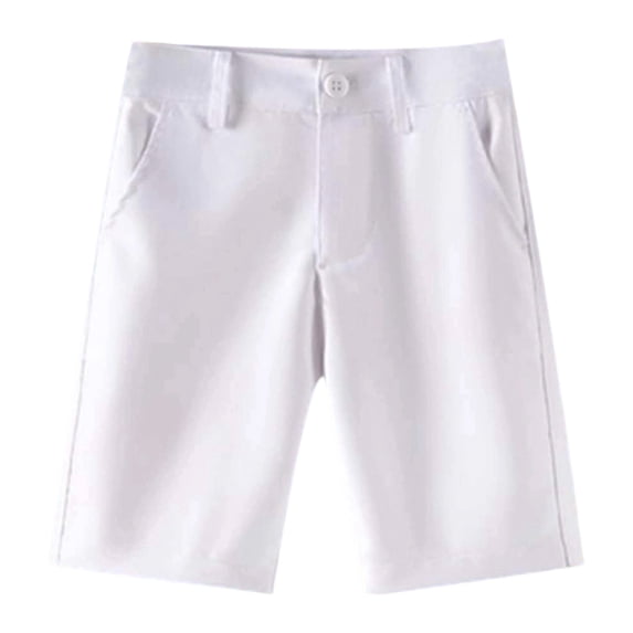 Kids Boys Dress Pants White Shorts Quick Dry Girls School Uniform Pants Biker Shorts 5-6 Years