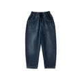 thumbnail image 1 of Toddler Boys' Jeans Blue Jeans Denim Elastic Wasit Wide Leg High Waist Denim Pants Teen Jeans 8-9 Years Jeans Boys, 1 of 9