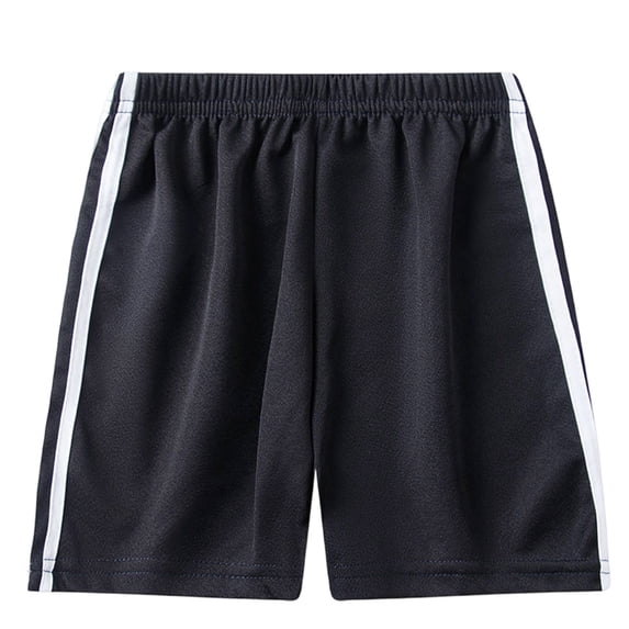 Kids Boys Girls Athletic Shorts Quick Dry Lightweight Activewear with Side Stripes Elastic Waist Casual Running Sports Shorts for Summer