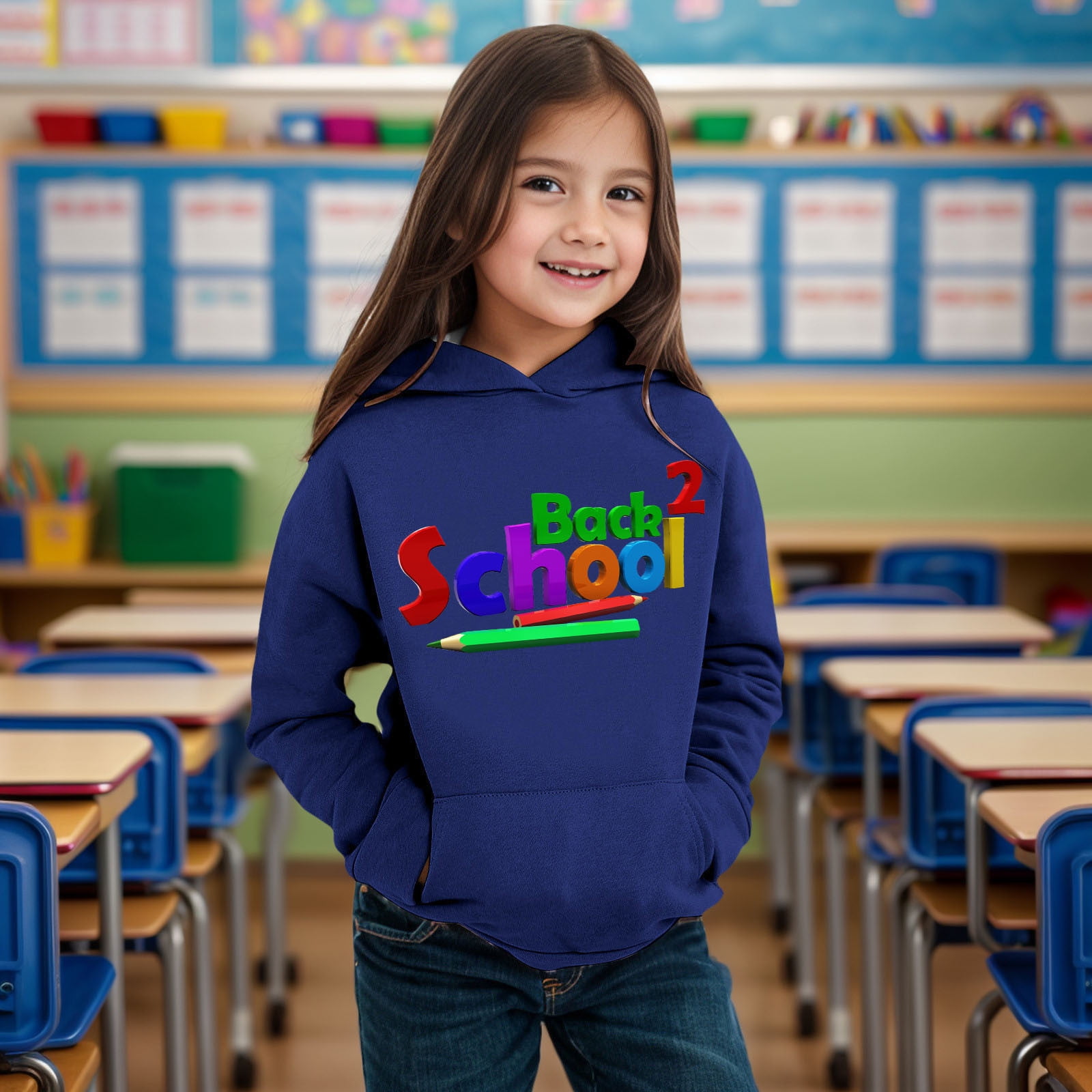 Fox Warm Long Sleeve Gray Hooded Tops Sweatshirt Pants Boys Girls Clothing Outfit 2pcs Newborn Baby