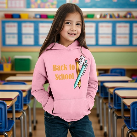 Kids Boys Girls Autumn WInter School Season Letter Printed Long Sleeve Hoodie Warm And Comfortable Tops Children's Clothing Coolest Hoodies for Teens Boys Hoodie Large Girl Pullover Jacket Oversized