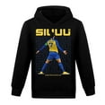 thumbnail image 1 of Kids Boys Girls CR7 Cristiano Ronaldo Football Star Cartoon Graphic Printed Costume Hoodies Sweatshirt Hooded Tracksuit Long Sleeve Pullover Jogging Hoody Casual Sweater Outerwear Clothes Gift 4-13, 1 of 2