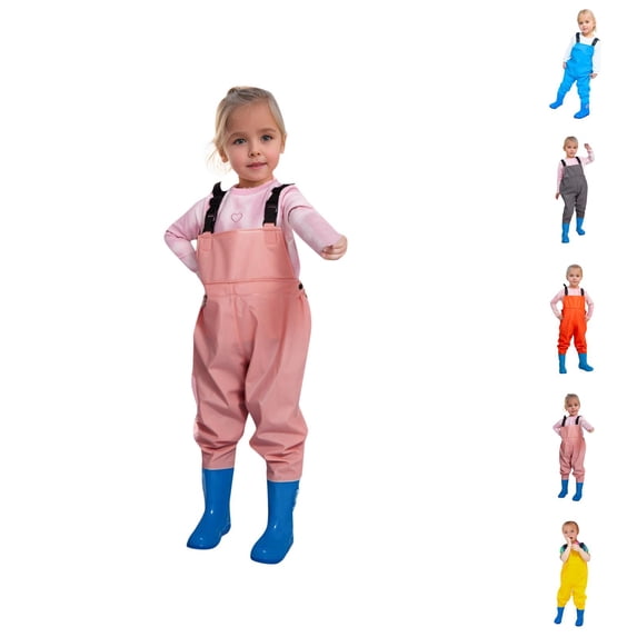 Kids Boys Girls Chest Waders Youth Waders For Toddler Children Water Proof & Waders With Boots