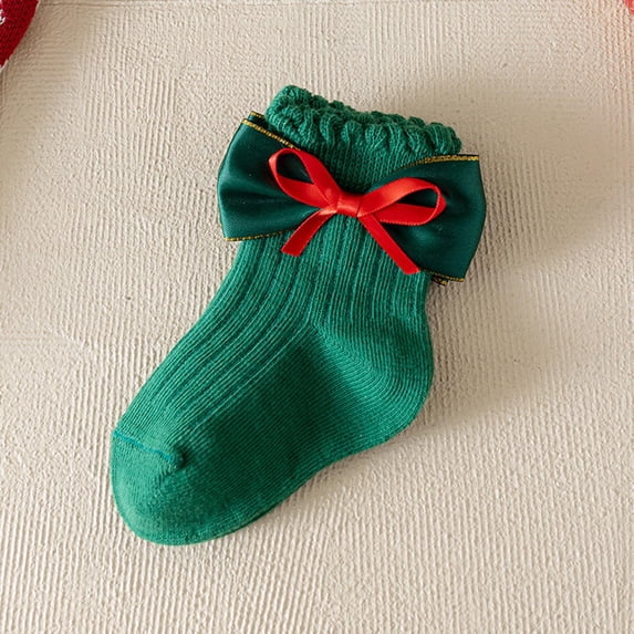 Kids Boys Girls Christmas Warm Slipper Socks Cute Soft Thicken Winter Thermal Children Home Socks