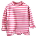 thumbnail image 1 of Kids Boys Girls Cotton Long Sleeve Crewneck T-Shirts Tee Tops Breathable Top Casual School PE T-Shirts Pink 8-9 Years, 1 of 4