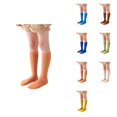 thumbnail image 1 of Kids Boys Girls Cotton Socks, Unisex Solid Color Crew Socks for Toddlers, Soft Ankle Dress Socks Pack of 5, 1 of 5