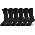 thumbnail image 1 of Kids Boys/Girls' Cushioned Crew Socks Thick Cotton Athletic Socks 6 Pack 4-14 Years, 1 of 1