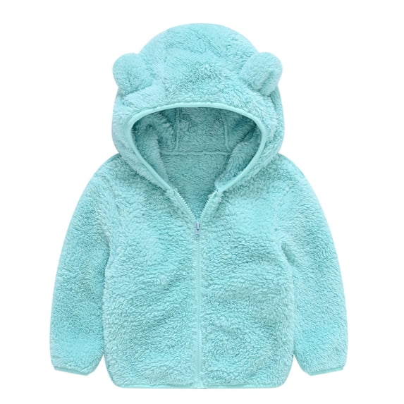 Kids Boys Girls Jackets Coat Warm Ear Cute Hooded Baby Toddler Thick Zipper Coat&jacket Outerwear Jackets 3-4 Years