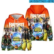 BFBYFDM Kids Boys Girls Fortnites Multiplayer Video Game 3D Cartoon Graphic Printed Costume Hoodies Sweatshirt Hooded Tracksuit Long Sleeve Pullover Jogging Hoody Casual Outerwear Sport Clothes Gift 3-13