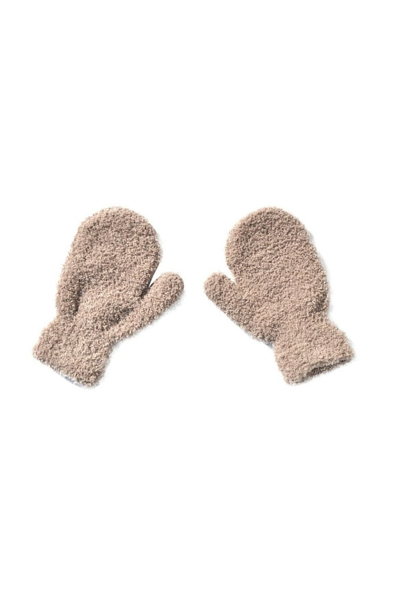 Kids' Boys Girls Fuzzy Gloves Winter Fleece Warm Mittens Soft Comfortable Handwear 5-11Y