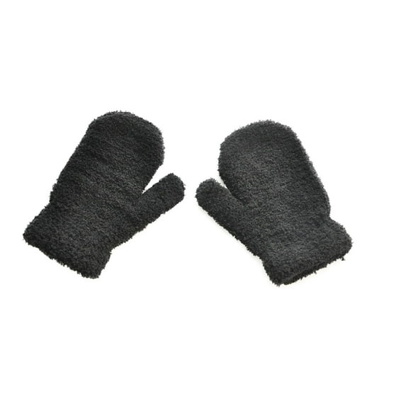 Kids' Boys Girls Fuzzy Gloves Winter Fleece Warm Mittens Soft Comfortable Handwear 5-11Y