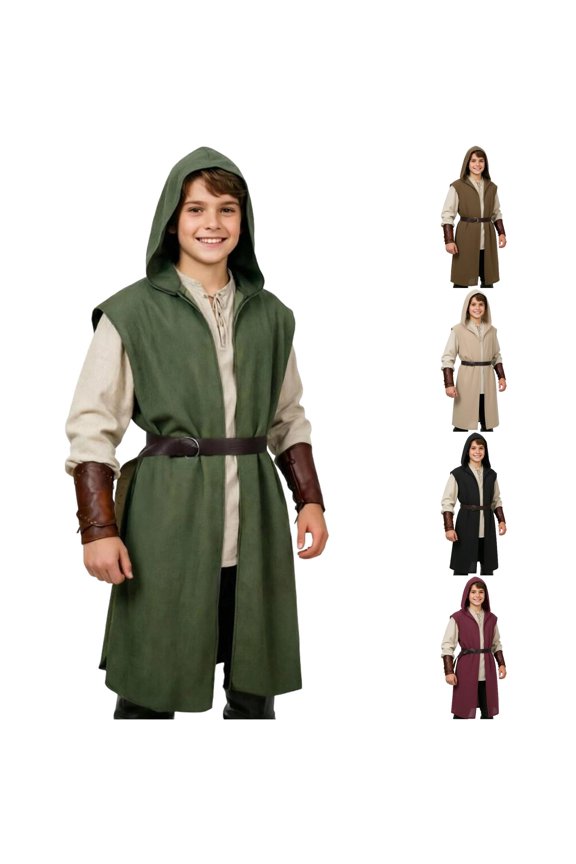 Kids Boys Girls Halloween Hooded Surcoat Tabard Sleeveless Tunic Tops Cloak Basketball Shirt Top Undershirts Toddler Boy Shirts 5t Youth Compression Shirt Sleeve Pack Medium Thermal Top Boys