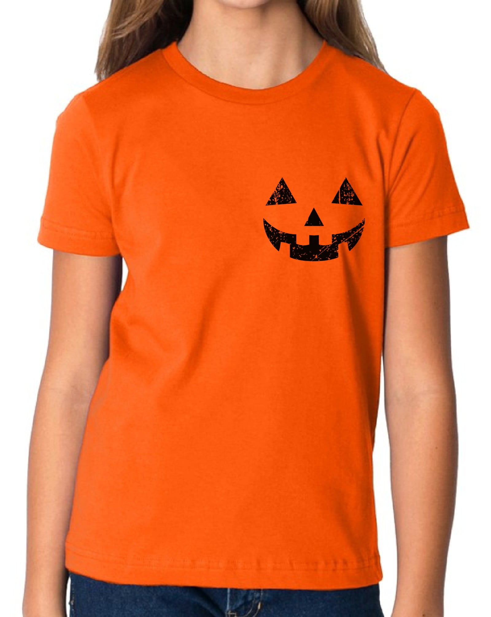 Boys Halloween Long Sleeve Pumpkin Graphic Tee
