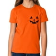 thumbnail image 1 of Kids Boys Girls Halloween T-Shirt - Age 6 from 15 Years Old - Jack O'Lantern Scary Pumpkin Face Graphic Tee, 1 of 2