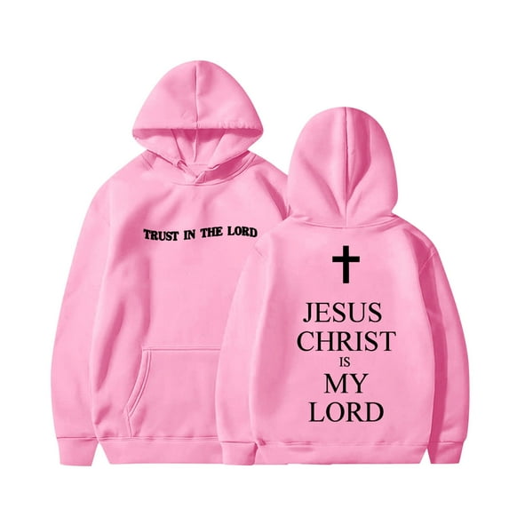 Kids Boys Girls Jesus Hoodies Graphic Letter Print Sweatshirt Long Sleeves Warm Oversize Pullover Cute Kids Clothes for Children Girls Boys 7-8 Years