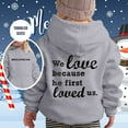 thumbnail image 1 of Kids Girls Boys Jesus Loves You Sweatshirt Letter Print Christian Sweatshirt Long Sleeves Comfy Oversize Pullover Fashion Kid Clothes for Children Girls Boys 4-5 Years, 1 of 3