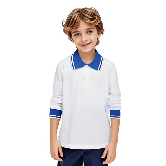 Kids Boys Girls Long Sleeve Casual Solid Color Shirt Button Closure Fashion Comfortable & Soft Fabric