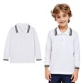 thumbnail image 1 of Kids Boys Girls Long Sleeve Casual Solid Color Shirt Button Closure Fashion Comfortable & Soft Fabric, 1 of 3
