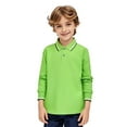 thumbnail image 1 of Kids Boys Girls Long Sleeve Shirt Button Closure Comfortable & Soft Pique Fabric, 1 of 4