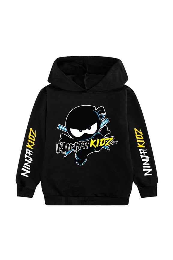 Kids Boys Girls Ninja Kidzs Anime Cartoon Graphic Printed Costume Hoodies Sweatshirt Hooded Tracksuit Long Sleeve Pullover Jogging Hoody Casual Outerwear Sport Clothes Children Birthday Gift 4-13