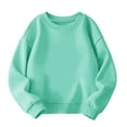 thumbnail image 1 of Kids Boys Girls Oversized Plain Sweatshirts Cute Fashion Pullover Long Sleeve Crewneck Fall Winter Warm Clothes, 1 of 4
