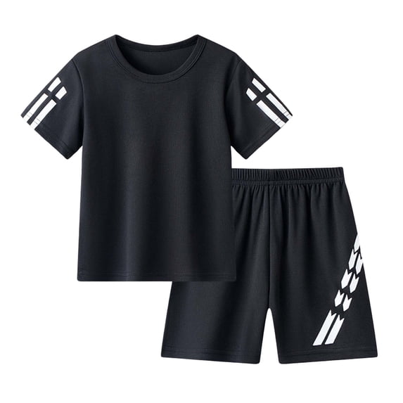Kids Boys Girls Pajamas Set Carrot Crew Neck Tee Shorts 9-10 Years 10-11 Years 11-12 Years Cotton Jersey Pullover Beach Vacation Skin Friendly (7-8 Years,Black)