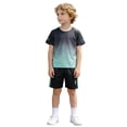 thumbnail image 1 of Kids Boys Girls Pajamas Set Hero Tee Shorts 8-9 Years 9-10 Years 10-11 Years Breathable Cotton Blend Short Sleeve Home Lounge Comfortable Fit (9-10 Years,Green), 1 of 5