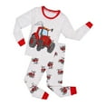 thumbnail image 1 of Kids Boys Girls Pajamas Set Teenager Tee and Bottom Sleepwear Printing Pants Loungewear Sets 3-8 Years, 1 of 8