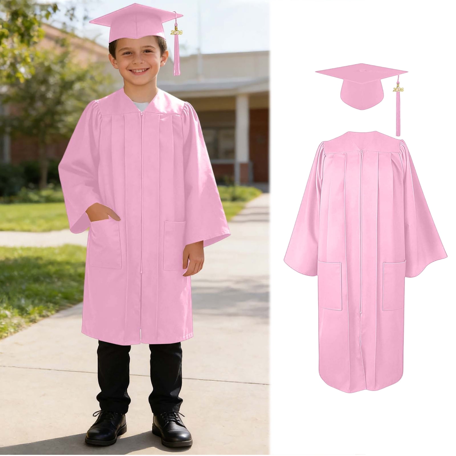 Kids Boys Girls Preschool Graduation Cap And Gown Graduation ...