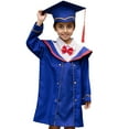 Kids Boys Girls Preschool Kindergarten Graduation Gown Cap Set With