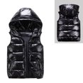 thumbnail image 1 of Kids Boys Girls Puffer Vest Boys Winter Vest Cute Hooded Jackets Zipper Windproof Jacket Outwear Winter Warm Outwear Jacket Vest for Little Boys 3-4 Years, 1 of 4