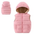 thumbnail image 1 of Kids Boys Girls Puffer Vest Kids Winter Vest Cute Hooded Jackets Sleeveless Windproof Down Jacket Kids Winter Jacket for Little Girls 3-4 Years, 1 of 8