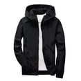 thumbnail image 1 of Kids Boys Girls Rain Jacket Waterproof Windbreaker Raincoat, Lightweight Packable Hooded Outdoor Coat by Fnhpitd Black 140, 1 of 6