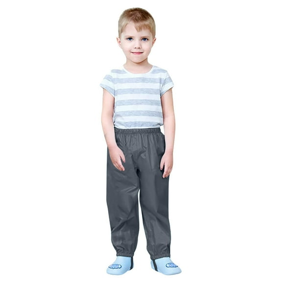Kids Boys Girls Rain Pants Mud Proof Waterproof Pants Kids Puddle Dry Rain Pants Lightweight Camping Hiking Hunting Pants For Toddler Girls