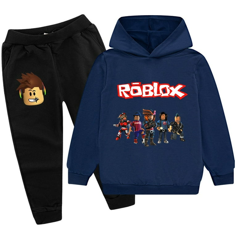 Kids Boys Girls Roblox Hoodie Cartoon Graphic Printed Sport Hoodie