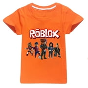WJSXEQS Kids Boys Girls Robloxs Multiplayer Game Anime Cartoon Graphics Printed Costume Casual Sport Soft T-Shirts Summer Short Sleeve Crew Neck Shirt Breathable Tops Cotton Tees Clothes Children Gift 4-13