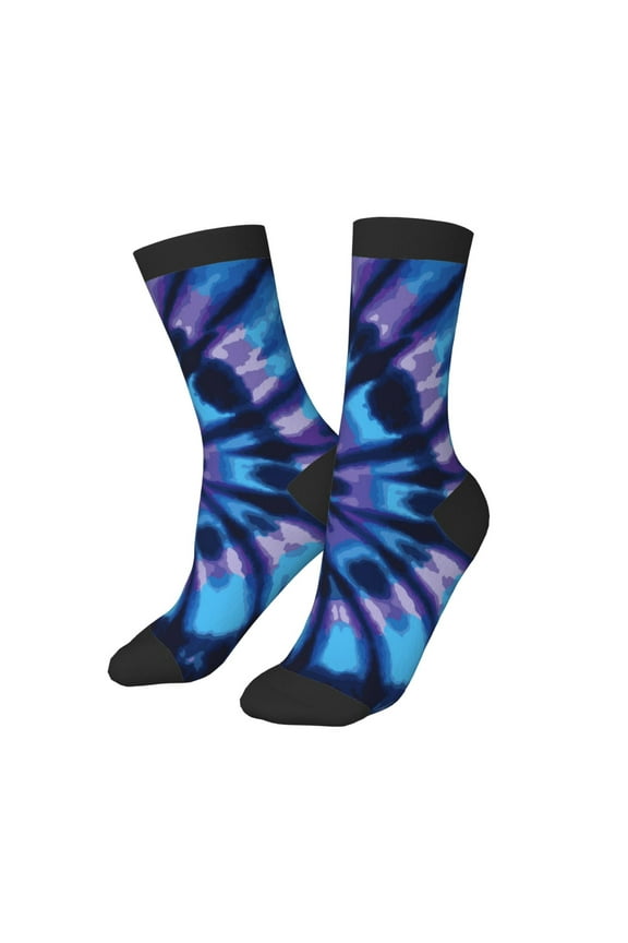 Kids Boys Girls Socks Fun Novelty Toddler Socks Funny Crew Children Teenage Soccer Socks Tie Dye Background