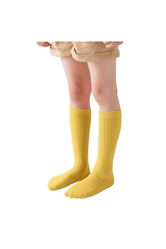 Kids Boys Girls Socks Unisex Solid Color Socks Funny Casual Crew Socks Toddler Dress Sock Socks for Young Girls Kids Toe Socks Girls Socks 5 Years Old School Socks for Boys Youth Girls Socks Socks