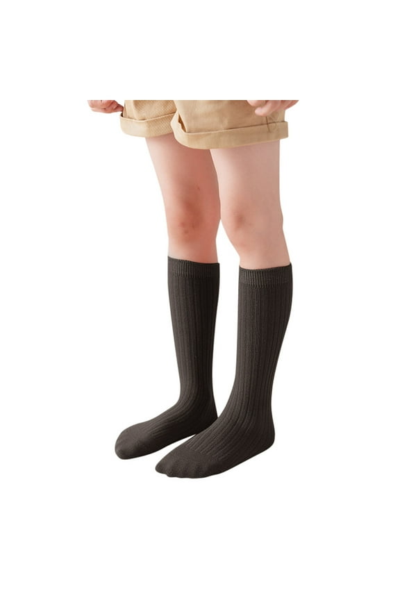 Kids Boys Girls Socks Unisex Solid Color Socks Funny Casual Crew Socks Toddler Dress Sock Socks for Youth Boys Size 1 Girl Socks