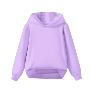 Kids Boys Girls Solid Classic Hoodies Soft Hooded Pullover Sweatshirts for Children‘s Basic Cotton Hoodie School Tops