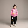 thumbnail image 1 of Kids Boys Girls Sweatsuit Set,2 Piece Long Sleeve Pink Tracksuit Pullover Hoodie and Jogger Sweatpants Warm Fall Winter Clothes Tween Clothes 3-4 Years Cute&nbsp;Boys Girls&nbsp;Clothing, 1 of 6