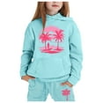 thumbnail image 1 of Kids Boys Girls Sweatsuit Set,2PC Long Sleeve Blue Soft Hoodie and Jogger Sweatpants Winter Clothes Girls Set 5-6 Yeats Cute&nbsp;Boys Girls&nbsp;Clothing, 1 of 6