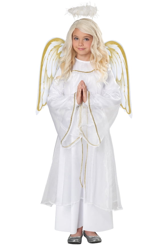 Kids Boys/Girls Unisex Holiday Divine Angel Robe Unisex Costume