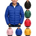 thumbnail image 1 of Kids Boys Girls Winter Coats & Jackets,Kids Lightweight Padded Hooded Puffer Autumn And Winter Coat Navy 11-12 Years, 1 of 5