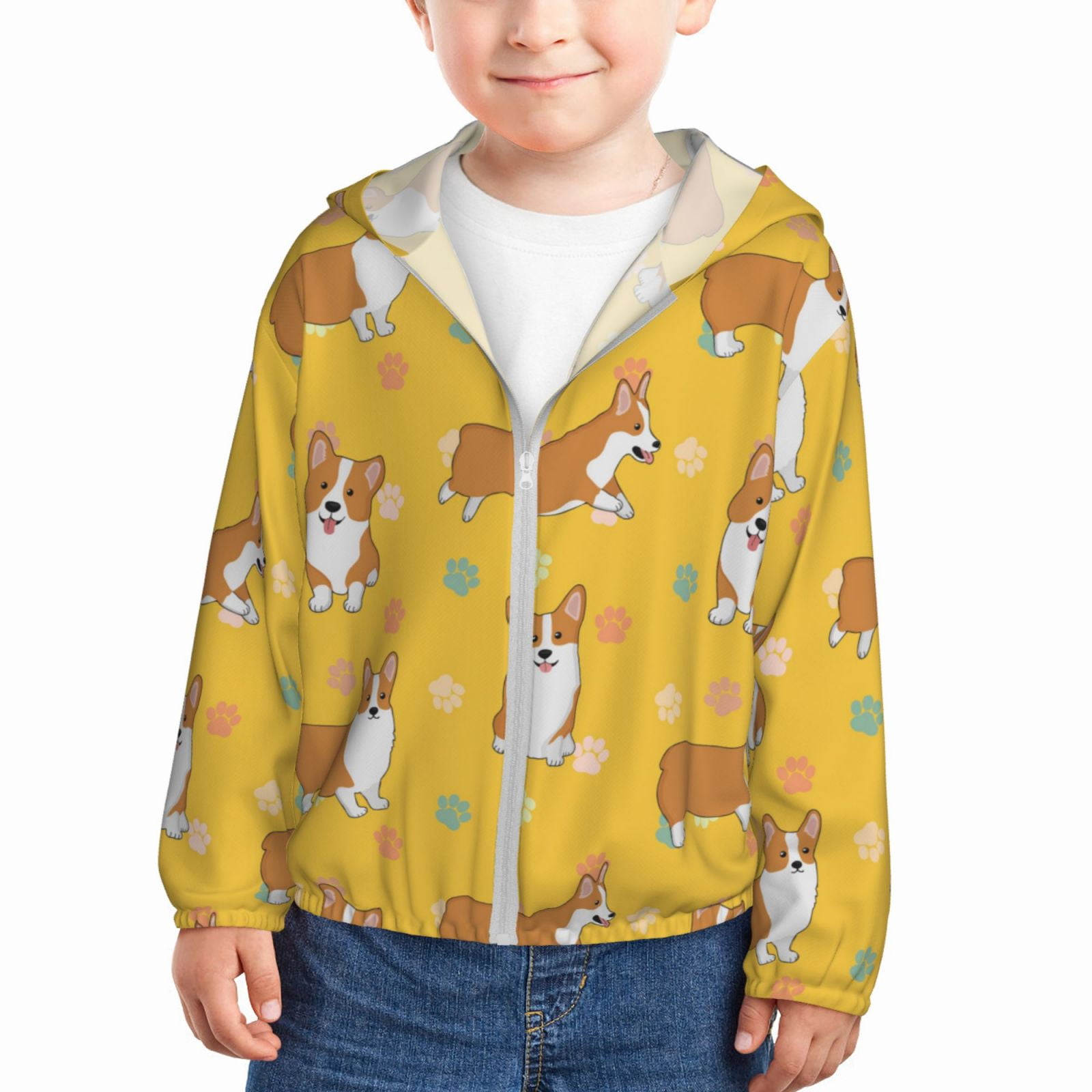 IAKAM DOG Classic Kids' Zip Hoodie - Stylish and Comfortable Outerwear for Kids