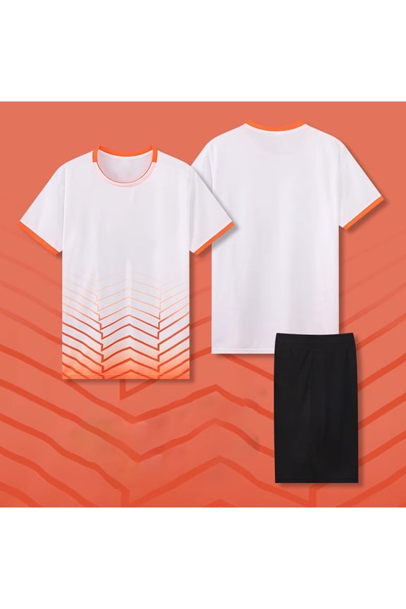 Kids Boys Gradient Basketball Jersey Outfits Breathable Summer Tracksuits Athletic T-Shirt & Shorts Set for Girls